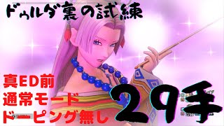 【ドラクエ11S】ドゥルダ裏の試練 真ED前29手 縛り無し通常モード ドーピング種無し たたかいのドラム無し 妖魔のバニースーツ無し 連武討魔行  50手以内 解説有 DQ11S
