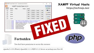 FIX - You don't have permission to access this resource | Forbidden Localhost | XAMPP Control Panel