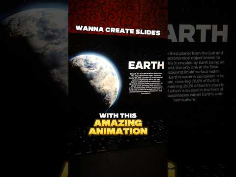 Create #slides with this animation in seconds 🌍🙌 #presentationtutorial #tutorial #powerpoint