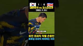 손흥민 미친 프리킥 작렬 ㄷㄷ 국대 극장골 전문 대흥민! 토트넘 프리킥 차야하는 이유 (대한민국 vs 코스타리카 / 2022. 9. 23.)
