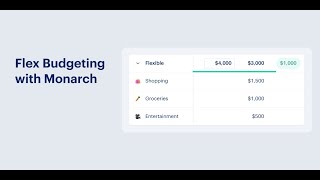 Flex Budgeting with Monarch