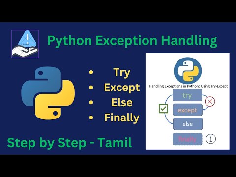#Python 🐍 Exception Handling: Mastering try, except, and finally Blocks in Tamil🐍 #exceptionhandling