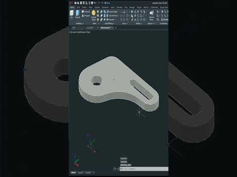 AutoCAD 3D Drawing #shorts #shortsvideo