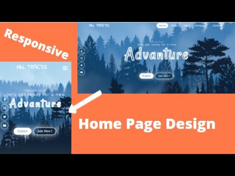 How to create a hope page full responsive Using HTML, CSS and Javascript 2021. Free source code.