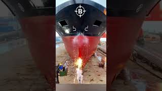 Launching of Ships🚢😱 #shorts #ships