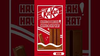 🍫 I redesigned kitkat packaging #tutorial #canva #ytshorts #trending #howto #shorts