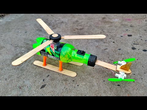 How to make a helicopter from used plastic bottle - Amazing DIY #diy #helicopter