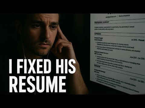 I Used AI to Fix His Resume Live – Watch His Reaction