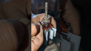 The correct way to repair a DC armature #shorts