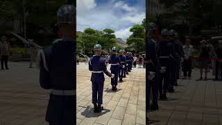 一字排開動作一致🫡精神抖擻交接儀式上哨🎉🇹🇼國民革命忠烈祠(臺北忠烈祠) 空軍儀隊禮兵🇹🇼