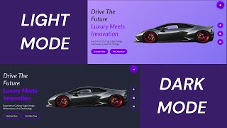 Light/Dark Mode Toggle Switch Element Transitions | HTML CSS JAVASCRIPT