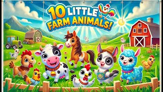Farm Animal Counting 1-10 | Educational Farm Animal Counting for Kids | Fun & Learning for Toddlers