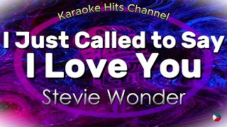 Stevie Wonder - I Just Called to Say I Love You (KARAOKE VERSION)