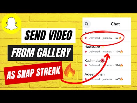 How To Send Videos From Camera Roll As Snaps Streak On Snapchat | Snapchat Streak Hacks