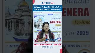 Toppers Tip | Vijeta B Hosamani | AIR 100, UPSC CSE 2023 | Mains 365