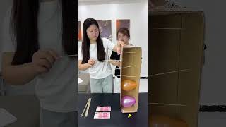 Tie balloons to win rewards challenge |#newgame #funfamily #happyfamily #challenge