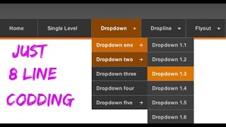 Responsive Menubar css tutorial , menubar,dropdown submenu