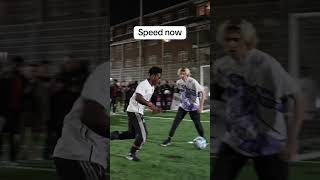 Has @IShowSpeed got better at football? #speed #ishowspeed #football #soccer