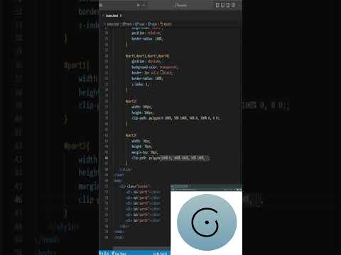 Create A Logo "Konoha-Naruto Shippuden" using HTML and CSS | SHORTS VIDEO