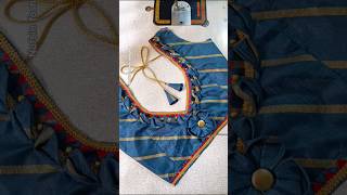 Easy and elegant blouse back design || tailoring step-by-step#backdesign #blouse #ytshorts