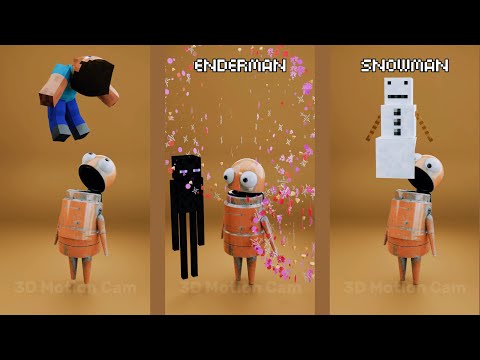 R.E.P.O vs Satisfying Fluid Simulation #blender3d  #clothsimulation #3danimation #3dart #minecraft