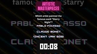 Artistic Masterpieces Quick General Trivia for Smart Minds 🧠🔥 #arttrivia #painters