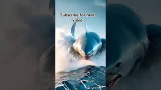 Cat and shark fighting in sea😨 #wildscope #aianimaltracking #americananimals #aiinnature #cat #ani