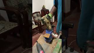 Turning an Iron Rod into a Sharp Knife with an Angle Grinder!