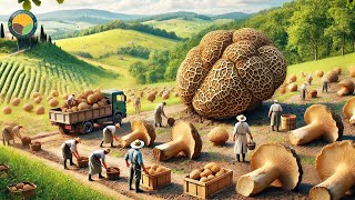How to Harvest World's Most Expensive Truffle Mushroom: Processing Factory | Farming Documentary