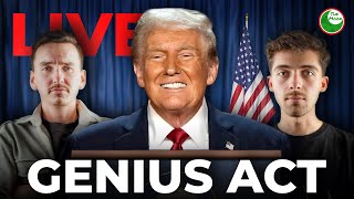 PRESIDENT TRUMP SIGNING CRYPTO BILL LIVE!