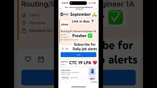 Fresher Software Engineer Job September 2024 ❤️