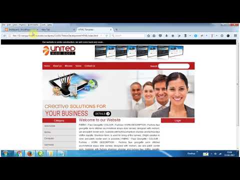 WordPress Theme Development HTML to WordPress