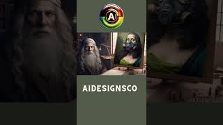 Future of art  AI-regenerated Leonardo da Vinci! #AIDesignsCo #FutureofArt  #Canvas #ArtTech #AIArt"
