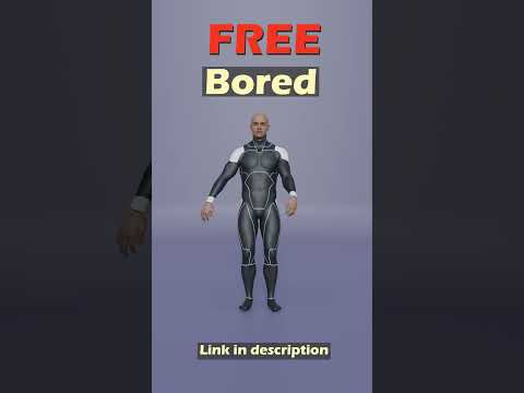 Bored. Free Mixamo animation for Daz Studio's Genesis 9. #dazstudio #mixamo