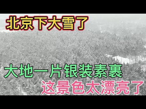 2022年2月13日北京突降大雪，大地一片银装素裹，这景色太震撼了