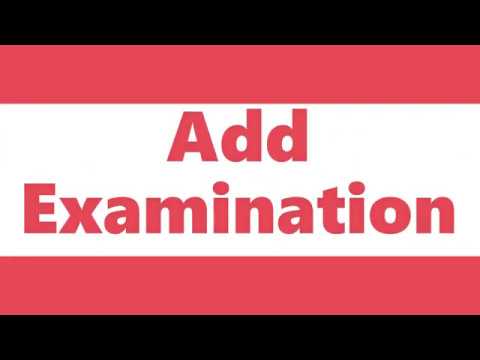 Run Your School  Add Examination