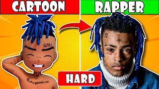 Guess The Rapper by Cartoon Picture Challenge😁✅|  (99.9% Will Fail) | Rap Quiz | The Quiz Mania