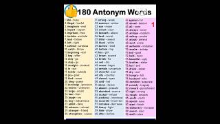 100 antonyms words 👍