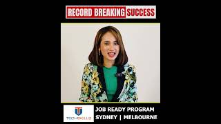 Record Breaking Success #techskills #jobreadyprogram #foryou #australia #shorts #viral #itcareer