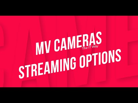 Cisco Meraki MV Cameras streaming options