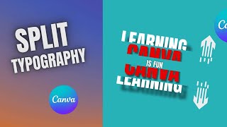 How to Animate Split Text in Canva [Easy Tutorial] #SplitTextAnimation
