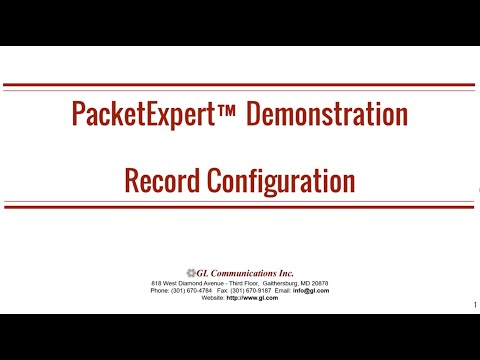 PacketExpert - Record Configuration