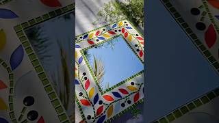 Learn to mosaic with me🧑‍🎨 #ytshorts #mosaicart #arttutorial #homedecor
