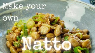 How to make Natto (fermented soya beans) at home recipe by kurumicooks authentic tasty Japanese food