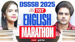 DSSSB 2025 TGT English Marathon🔥by Sachin Academy Live 12pm | Nidhi Ma'am
