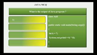 Java mcq - operators