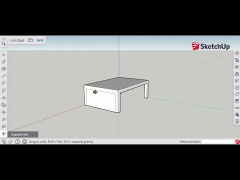 Create a simple table in SketchUp (new version)