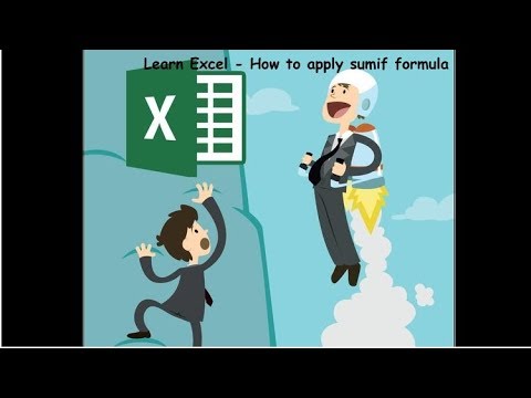 Basic excel training for beginners: part 2 in English - how to use sumif formula
