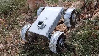 HTR lunar rover 4 wheels climbing rocks