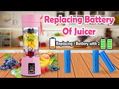 RECHARGEABLE PORTABLE JUICER BLENDER REPAIR| NOT WORKING | Battery Problem | Increase Battery Timing